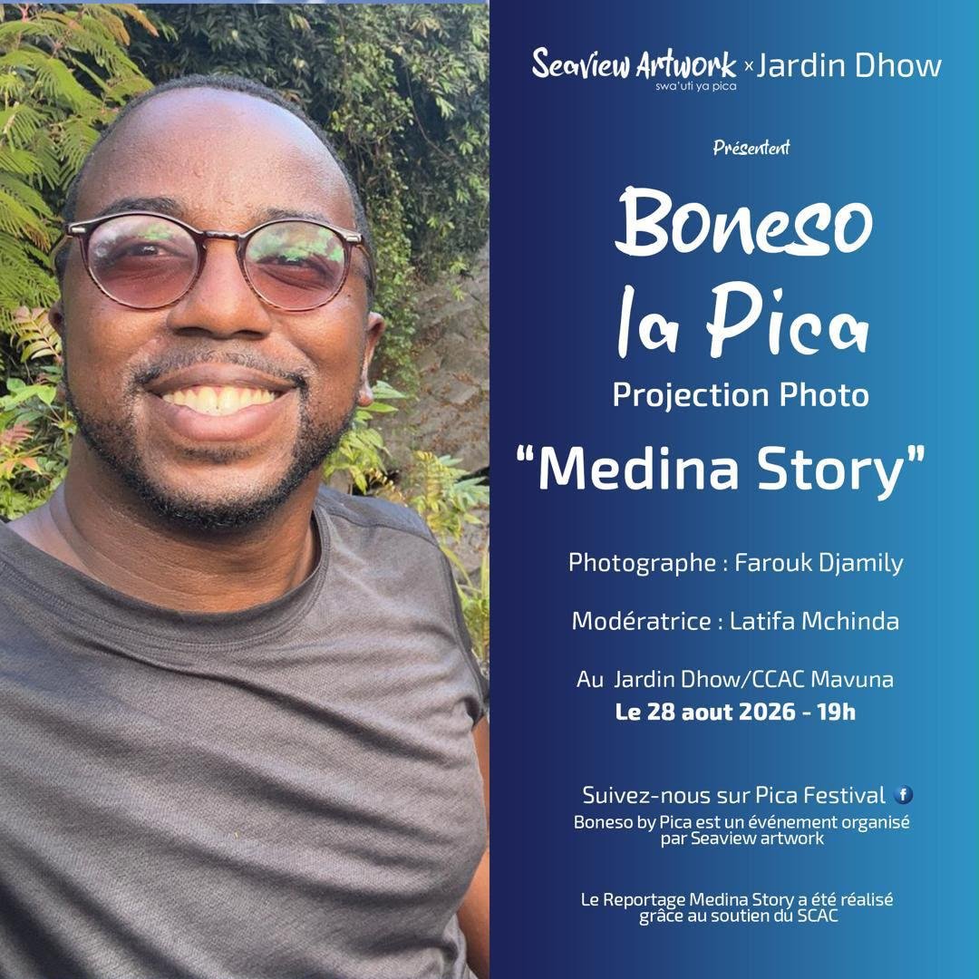 Affiche Boneso by Pica — Medina Story de Farouk Djamily, 28 août 2026